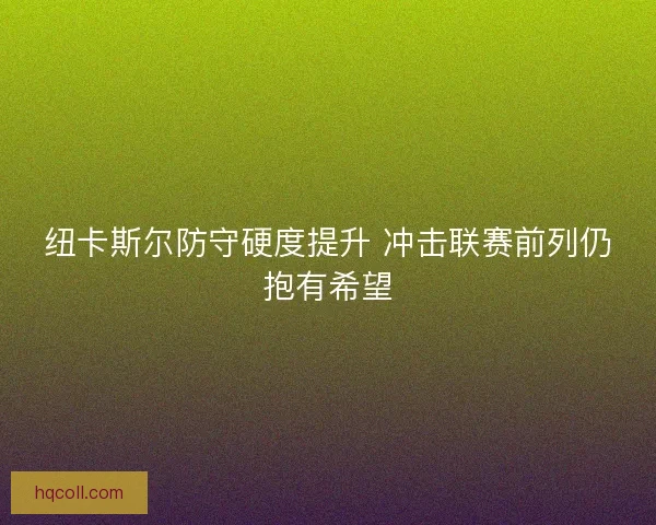 纽卡斯尔防守硬度提升 冲击联赛前列仍抱有希望 纽卡斯尔防守硬度提升 冲击联赛前列仍抱有希望